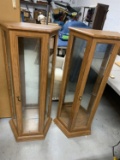 2 Curio cabinets 48