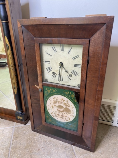 Antique Clock with 19th century paint decoration