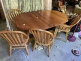 Vintage Table and Set of Four Chairs