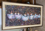 Vintage 1960s Painting of Ballet Dancers