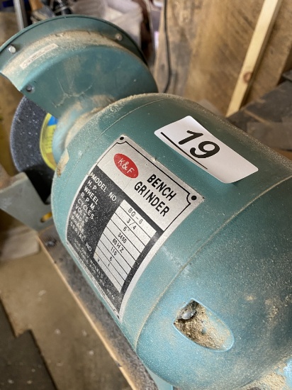 K\u0026F Bench Grinder Model BG-6 3/4 hp 