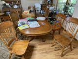 Vintage Oak Table and 8 Chairs