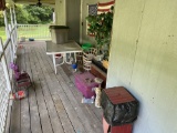 Group lot of assorted porch items