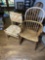 Bentwood Windsor Chair plus small rush chair