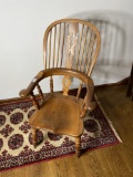 Antique wooden chair with fancy back splat