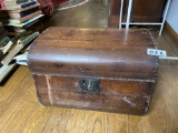 Antique Wooden Trunk or Box with Early lock