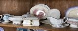 Shelf lot of assorted antique china