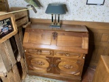 Antique Drop Front Desk Cabinet