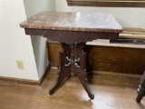 Antique Victorian Table with Marble Top