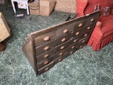 Unusual Antique Sorter Bin Unit w/20 drawers