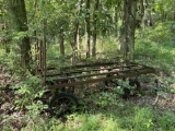 Large antique metal wagon or trailer