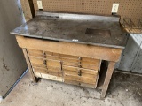 Antique Lab or Shop Cabinet with Many Drawers