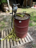 55 Gallon Fuel Drum with Crank Pump