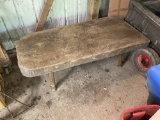 Large Heavy Primitive Antique Table or bench