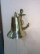 Brass Bell with Anchor Wall Mount.  8