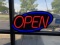 Xenon LED Technology Oval Open Sign. WORKS GREAT!