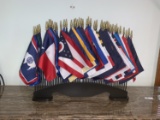 State Flags and Flag Holder (49 flags total) 2' T x 29
