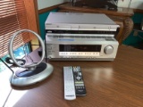 Onkyo AV Receiver HT-R430, Sony DVD / VHS Player model 0308356.  Remotes and Antenna.