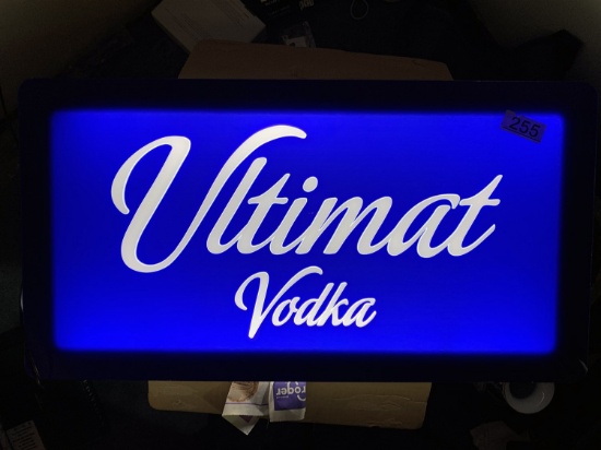 "Ultimat Vodka" Lighted Advertising Sign