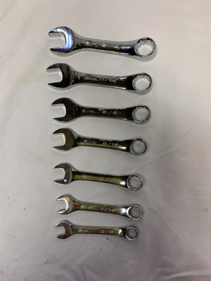 7pc SK Stubby Wrench Set