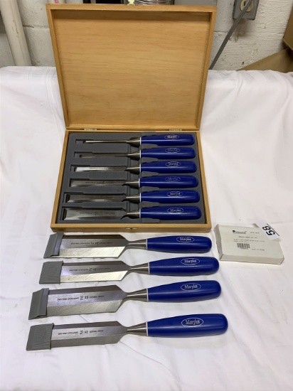 Nice Set of 10 Marples Chisels Made in Sheffield England