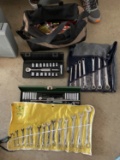 Tool Bag, Sk Wrenches, SK 1/4 Drive Set, and Craftsman Wrenches