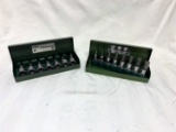 (2) SK Allen Drive Sets. 7pc Standard 1/8 - 3/8. 8pc Metric 5mm - 12mm