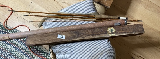 Excellent condition bamboo fishing rod by Weber Handkraft