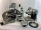 Group Lot of Microscope Parts. 3 bases. Miscellaneous parts. See Photos.