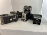 Group lot of Cameras. 4 All Polaroid, 1  CR10 2 Model 110's 1 Model 150