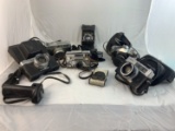 7 Vintage Cameras Including Folding Cameras