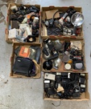 Large Group of Camera Flashes, Flash Holders, Cables, Cases, See photo!