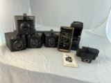 7 Vintage Cameras Including Toy Disney Camera