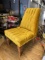Vintage Mid Century Bright Mustard Upholstered Chair