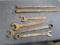 Old tool lot - Large wrenches, dynamite hole drill