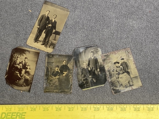 Group lot of antique tintype photos