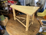 Vintage Mid Century Modern Bamboo Table