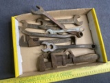 Group lot of antique tools - wrenches