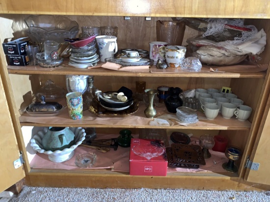 Assortment of Glassware and Household Items
