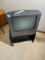 Vintage Television DVD Player on Stand