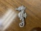 Nice vintage Sterling Silver Seahorse Brooch or Pin