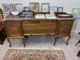 Antique Larger Sized Wooden Buffet or bar cabinet