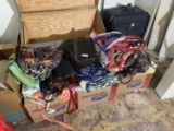 Large lot of purses, suitcase