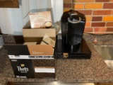 Keurig, Storage Pedestal, & Coffee Pods