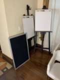 Wooden Floor Standing Easel with Dry Erase Board