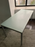 Frosted Glass Top Work Table