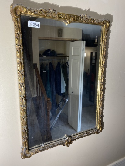 Antique elaborate mirror