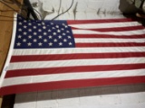 Vintage fabric American flag