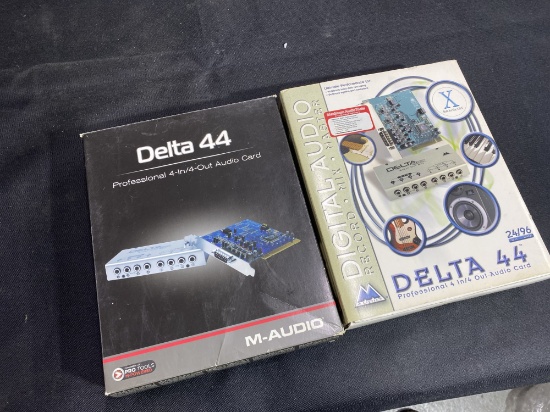 2 M-Audio Delta 44 in out Audio Cards