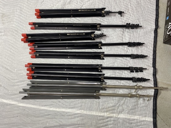 Group lot of Smith Victor Light Stands